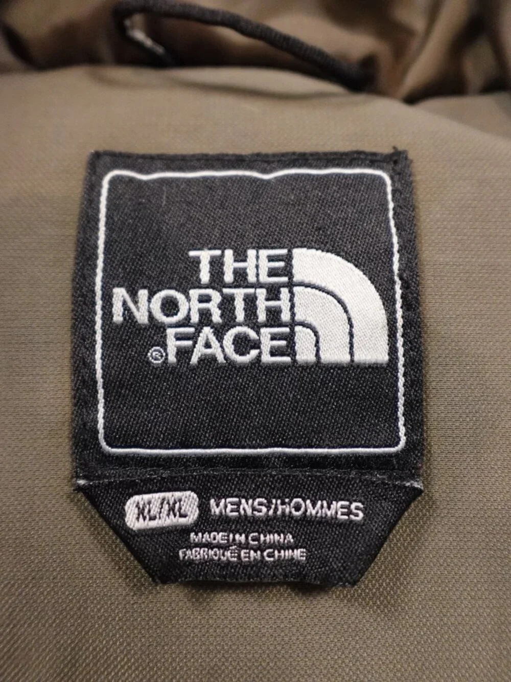 The‎ North Face HyVent Down Jacket Parka Men’s XL Olive Faux Fur Hood Vintage